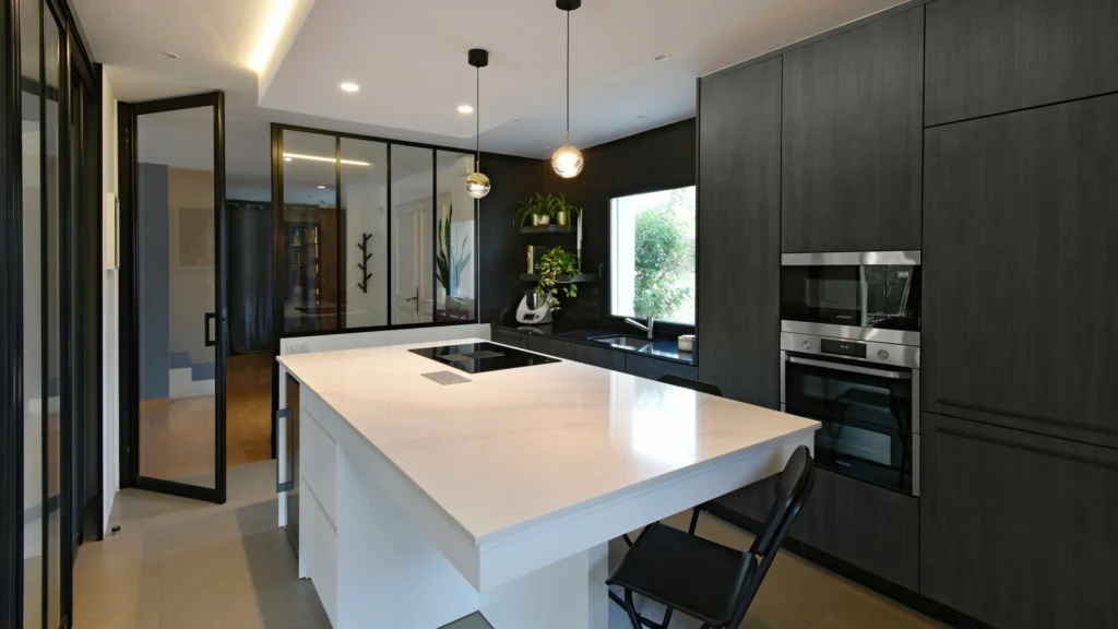 Renovación de cocina e interiorismo en casa en Nantes